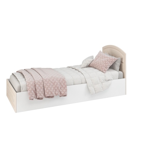 Кровать Венесуэла МДФ/Жемчуг Глянец (800 х 2000 мм)