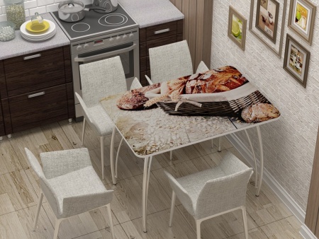 Стол Обеденный Бочонок Фотопечать (Ш-1100 х Г-700 х В-760 мм)/Разные Цвета